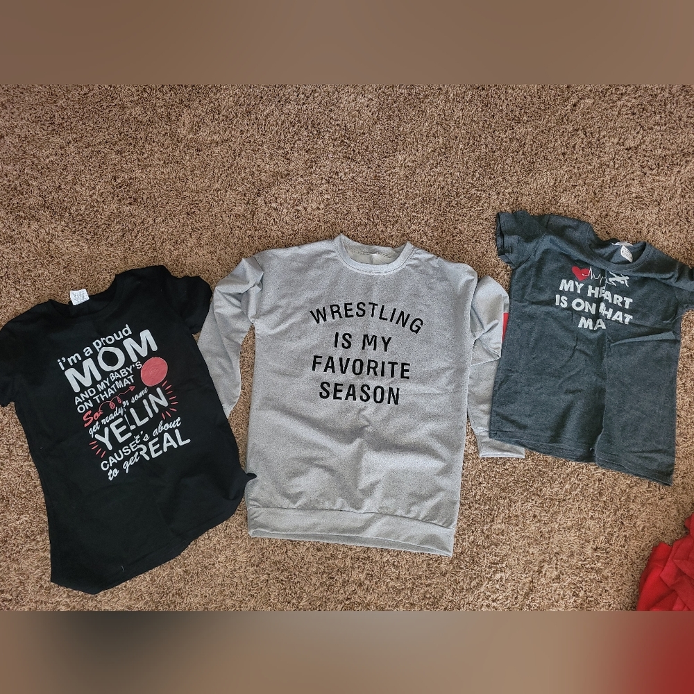 Wrestling mom shirts all small